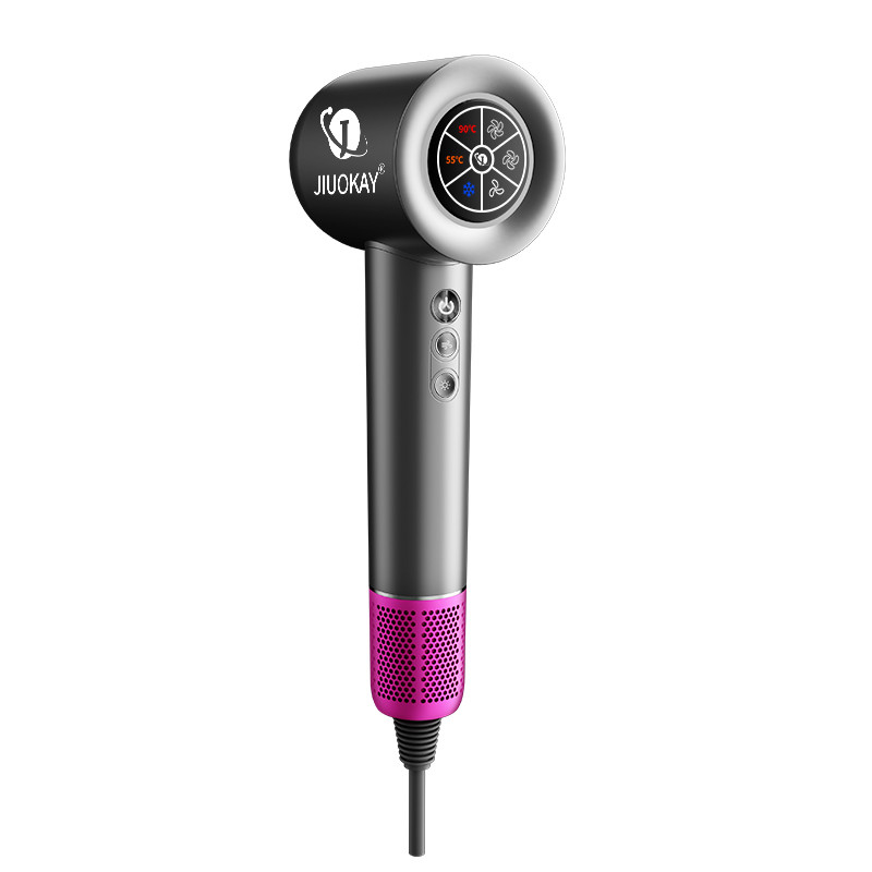 1600W High-Speed Bürstenlos Haartrockner Negativ Ionen LCD-Bildschirm Schnelltrocknen Frizz-frei