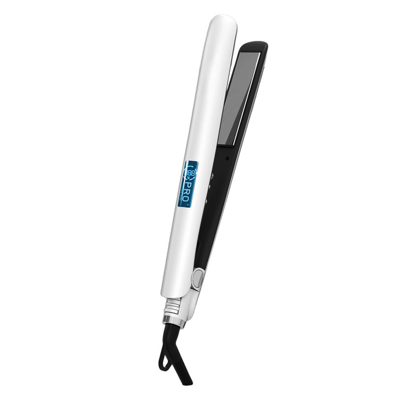 150-230 Grad 60W LED-Display PTC Silber schnelles Erhitzen Locken Ausrichten Haargelenker