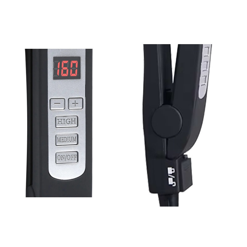 2 in 1 Reisegröße Haargelenker und Curling-Eisen mit Sicherungsschloss und verstellbarer Temperatur