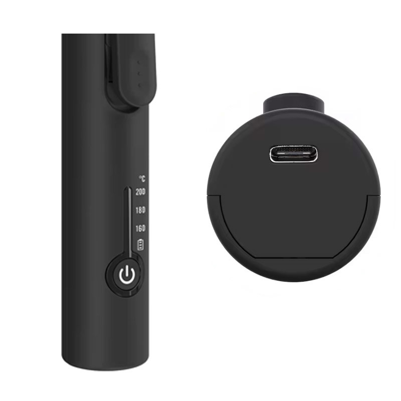 Kabelloser USB-Wiederaufladbarer elektrischer Haarkurbel