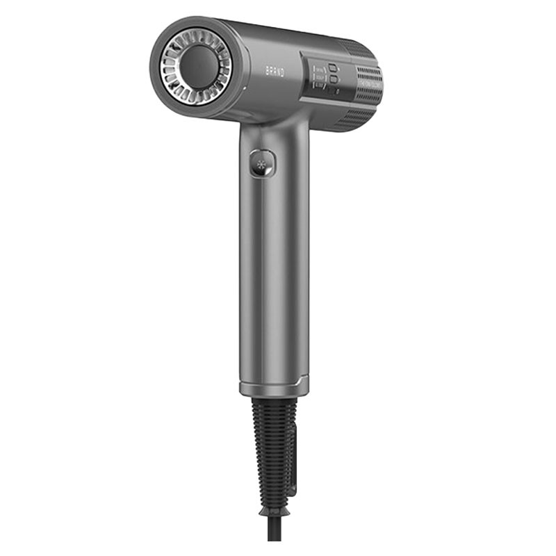 Tragbares Blow Haartrockner Grau Starker Wind Heißluft Haarschutz Styling-Tool