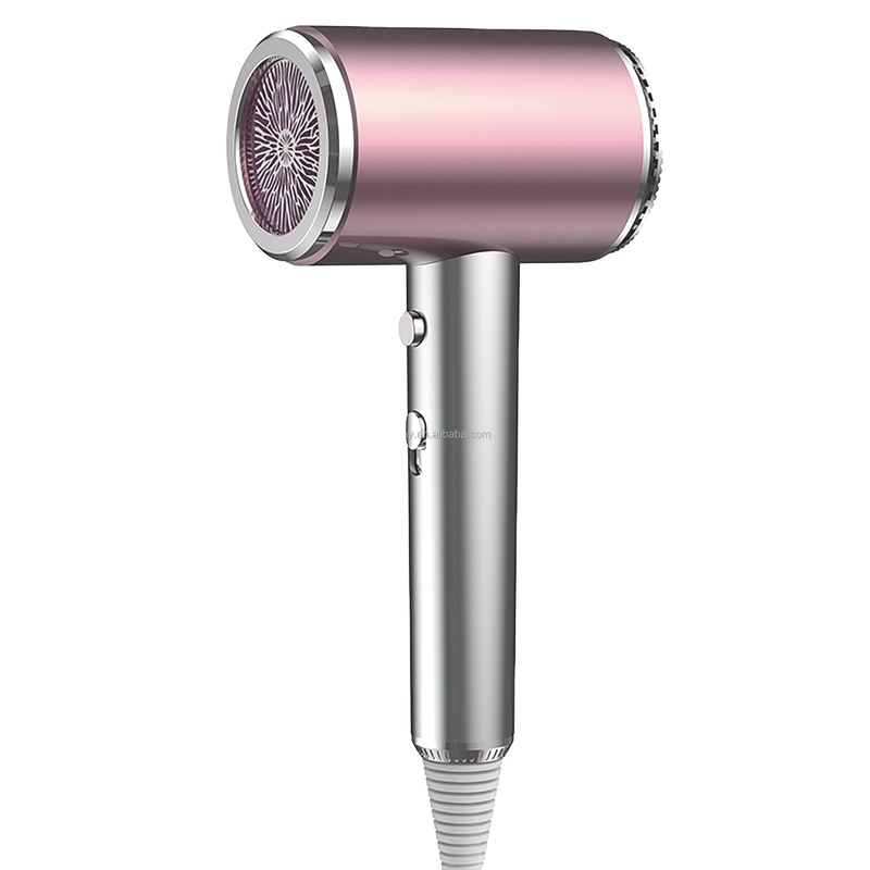 1500 W Purpur Compact Haartrockner mit 2 Geschwindigkeiten und 3 Wärme Einstellungen für Reisen