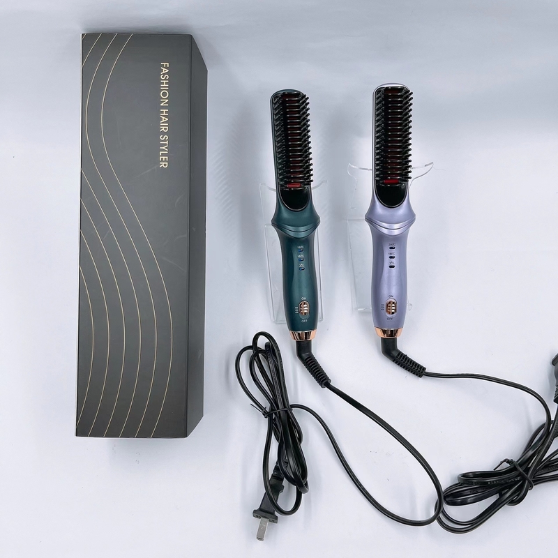 Blue Purple Hot Comb Hair Straightener für Frauen mit 3 Temps 20s Schnellheizung