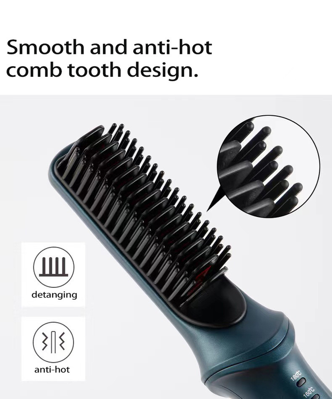 Blue Purple Hot Comb Hair Straightener für Frauen mit 3 Temps 20s Schnellheizung