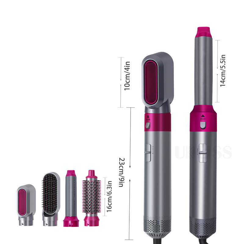 Negativ-Ionen-Luft-Wrap automatisches Locken Haar Styling Heißluftbürste 5 in 1 Multi-Funktion