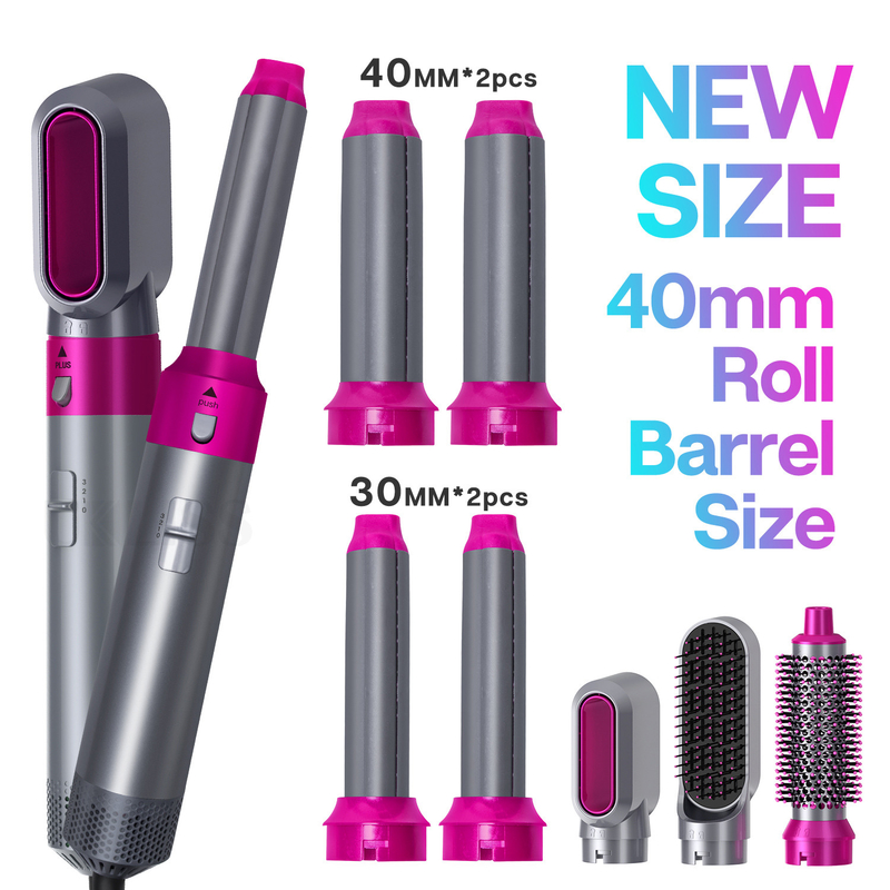 Negativ-Ionen-Luft-Wrap automatisches Locken Haar Styling Heißluftbürste 5 in 1 Multi-Funktion