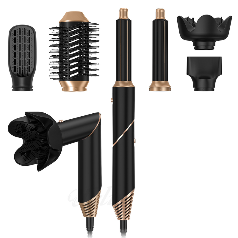 6 in 1 Multifunktion Styler Klappbare Portable Air Wrap Curling Neues Design Reisen Heißluftbürste Kamm