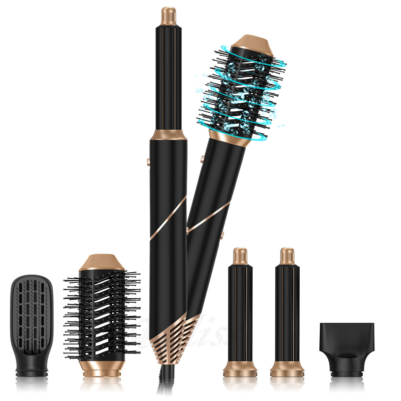 6 in 1 Multifunktion Styler Klappbare Portable Air Wrap Curling Neues Design Reisen Heißluftbürste Kamm