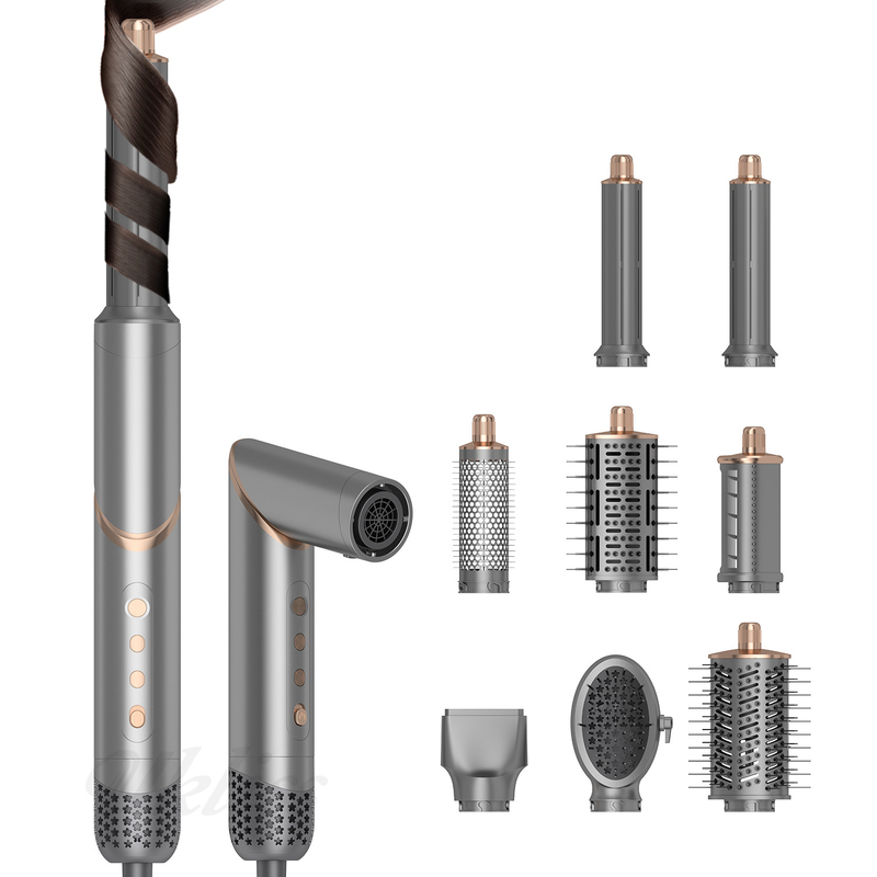 8 in 1 Fast Styling Multi-Funktion Heißluftbürste Kamm Klappreise im Freien Luftwrap One Step Styler