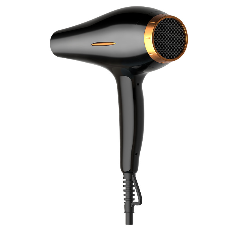 Ergonomischer Griff Elektrischer Haartrockner mit Geräuschreduzierungsdesign und großem Metallluftdruck
