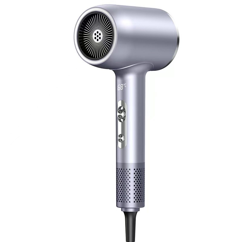 Professioneller 2400W Hochgeschwindigkeits- Bürstenloser Elektro-Haartrockner mit Negativ-Ionen-LED-Digitalbildschirm