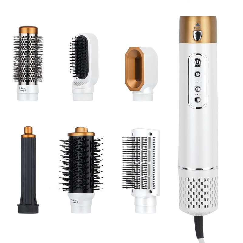 6 in 1 Heißlufttrockner Bürste professionelle Haarstrahler Haarbürste Hochgeschwindigkeitsblastrockner Set