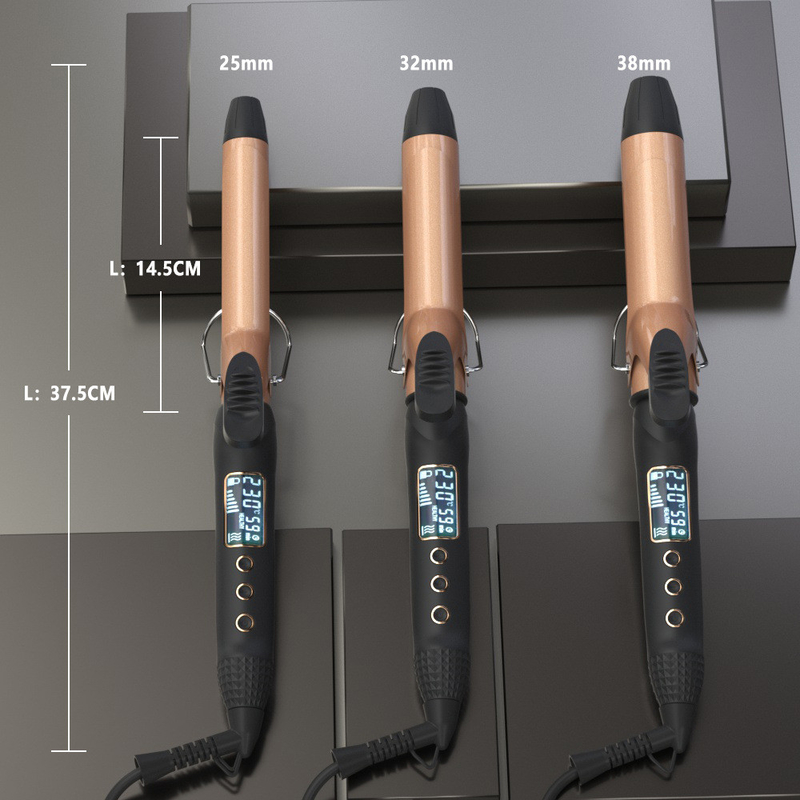 Mehrfache elektrische Haarkurbel mit LCD-Display und 360° drehbarem Kabel DC-Motor