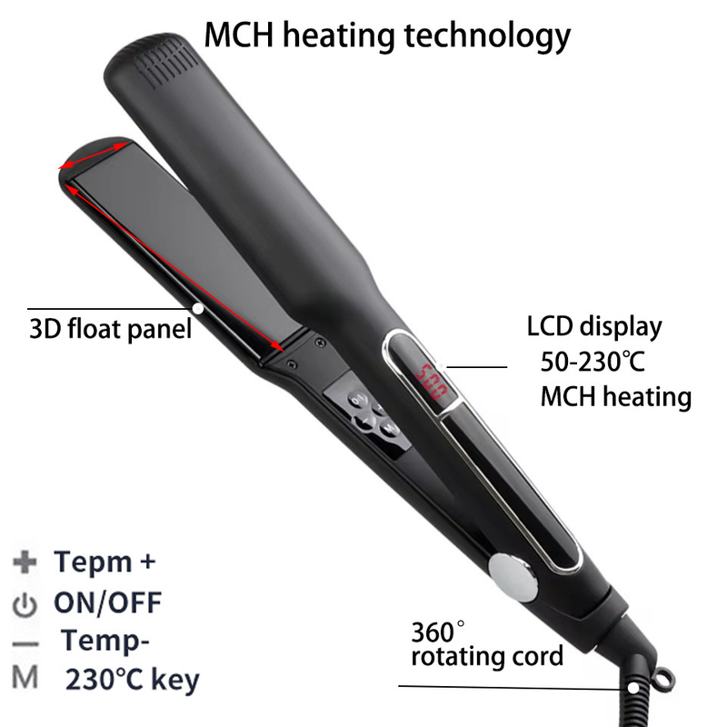 MCH Heizung Haare Geradliner Multi-Size LCD-Bildschirm Berührung Betrieb Professionelle Werkzeuge
