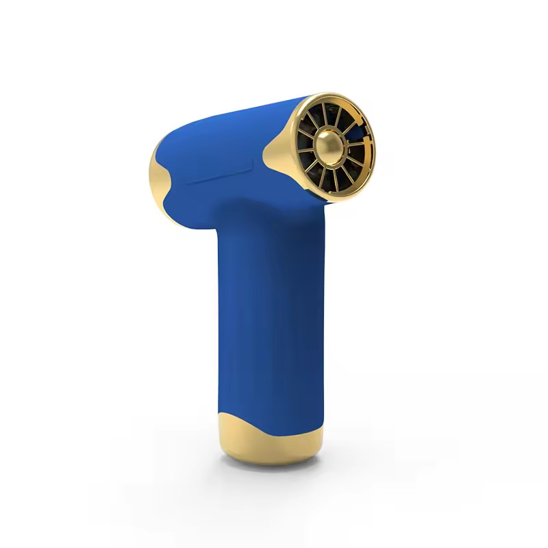 Blau, blattlos, kabellos, Haartrockner, schneller Wind, Handheld, leistungsfähiger Bläser, USB-Ladegerät