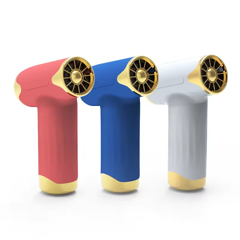 Blau, blattlos, kabellos, Haartrockner, schneller Wind, Handheld, leistungsfähiger Bläser, USB-Ladegerät