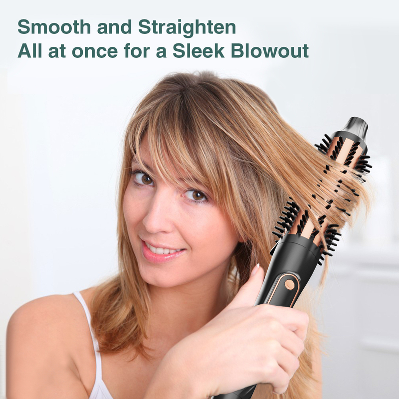 Tourmalin-Keramik-Haar-Curling-Bürste mit Temperaturverstellung und 1,6 Meter Stromkabel