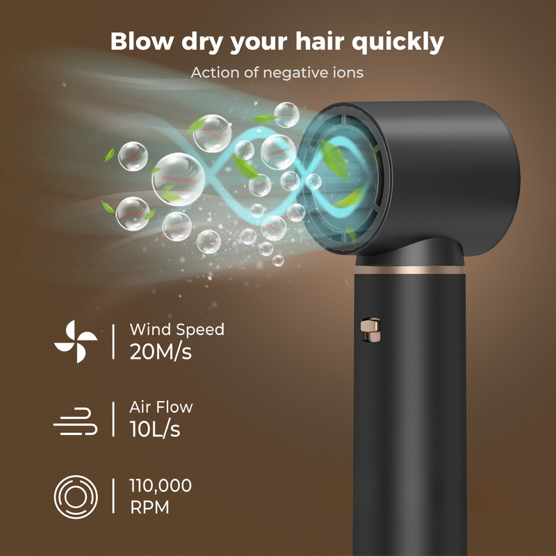 Multifunktionales 5 in 1 Heißluftkämmset Styling Geräuschreduktion Curling Eisennegativ-Ionen-Technologie