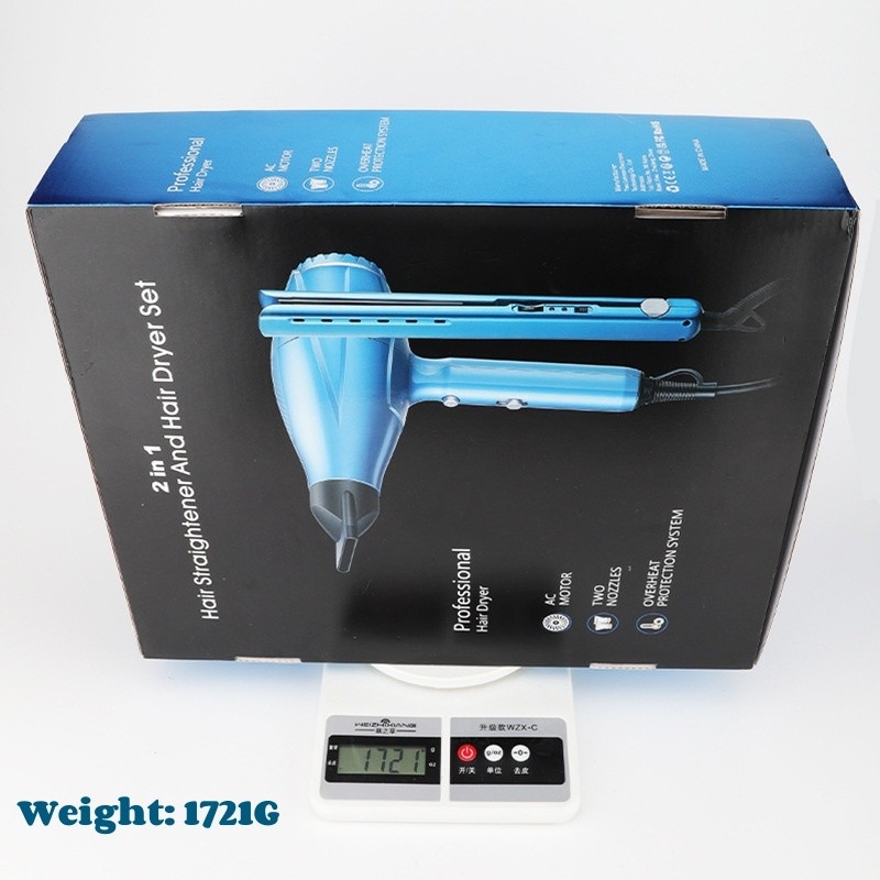 2 in 1 Haartrockner und Haarstrahler Set Professionelle Hochleistungs 2200W Haarpflege Geschenk Set