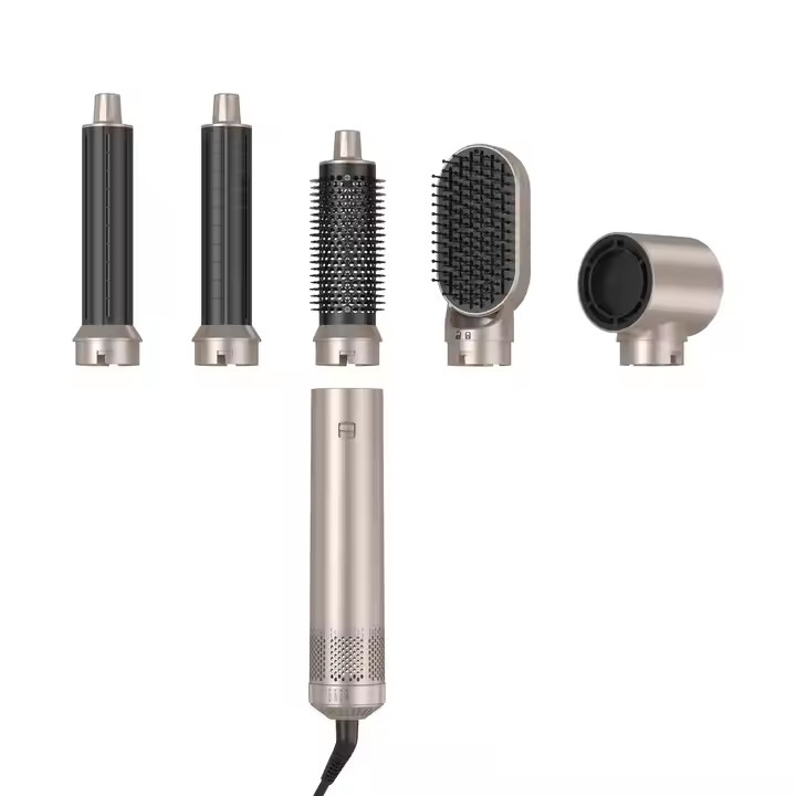 5 in 1 Elektro-Haarstyling-Tool Custom Logo LED Multifunktions-Haarkurbel Set mit 1000W Leistung und 1,8m Schnurlänge