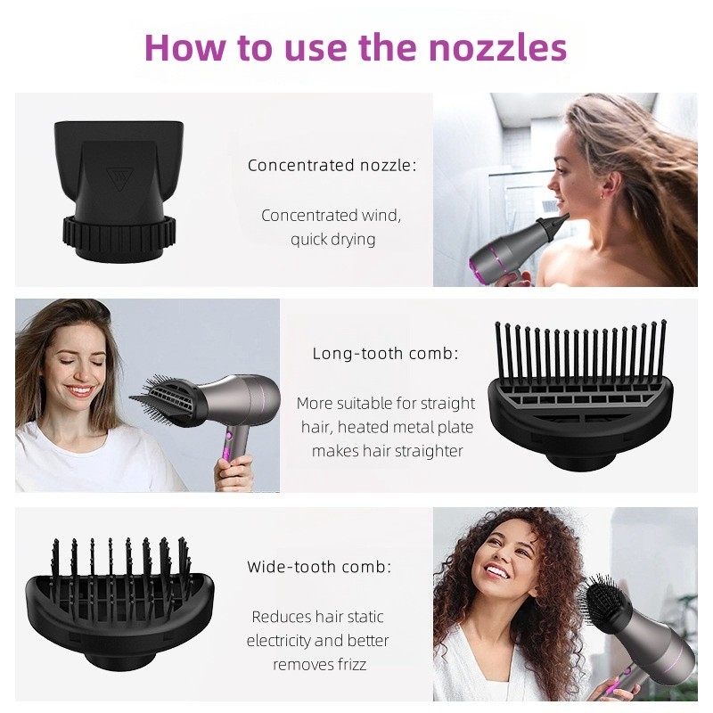Professionelle Salon Haartrockner mit super starken Windgeschwindigkeit und wissenschaftliche Haarpflege Design Haartrockner