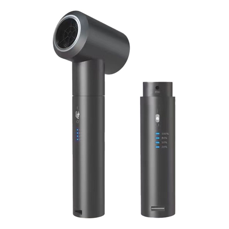 Drahtloser Außenraum Wiederaufladbarer TYPE-C-Fast-Charging Haartrockner Gewalttätiger Ventilator für dickes Haar