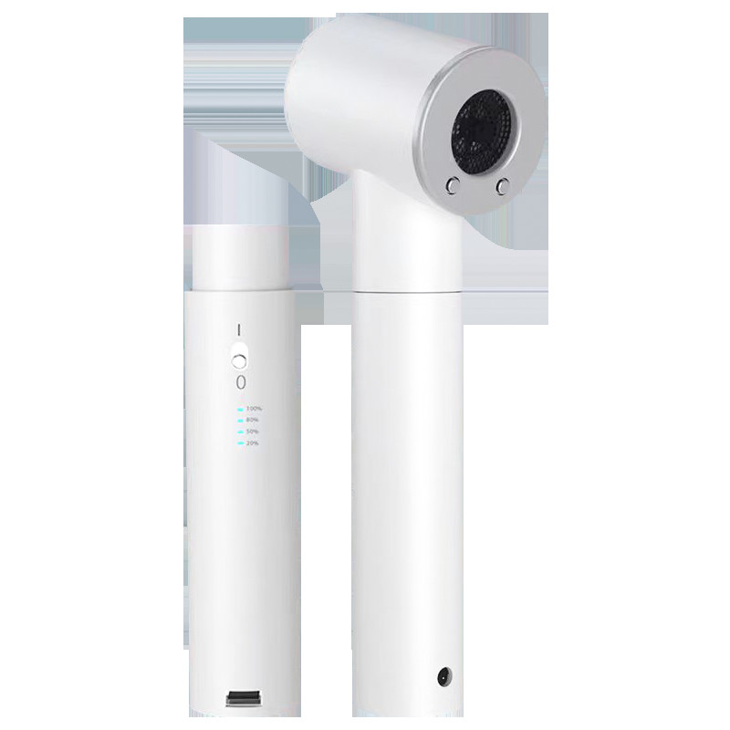 Drahtloser Außenraum Wiederaufladbarer TYPE-C-Fast-Charging Haartrockner Gewalttätiger Ventilator für dickes Haar