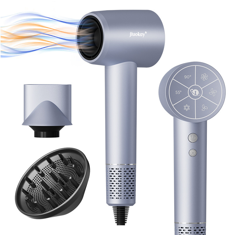 Professionelle Salon-Grad 1800W Hochleistung 5 Milliarden Plasma Leichtgewicht schnell trocknen Haartrockner mit individuellem Logo und drei Düsen