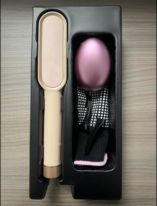 45W Haargelenker-Kamm Anti-Brennen-Haarbürste Negativ-Ionen-Styling-Kamm Schnelle Erwärmung 5 Einstellbarer Temperaturstand