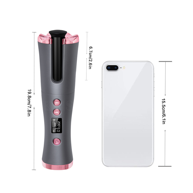 Mini-Portable Curling Iron USB-Ladegerät drahtloses Design geeignet für Reisen und Heimgebrauch