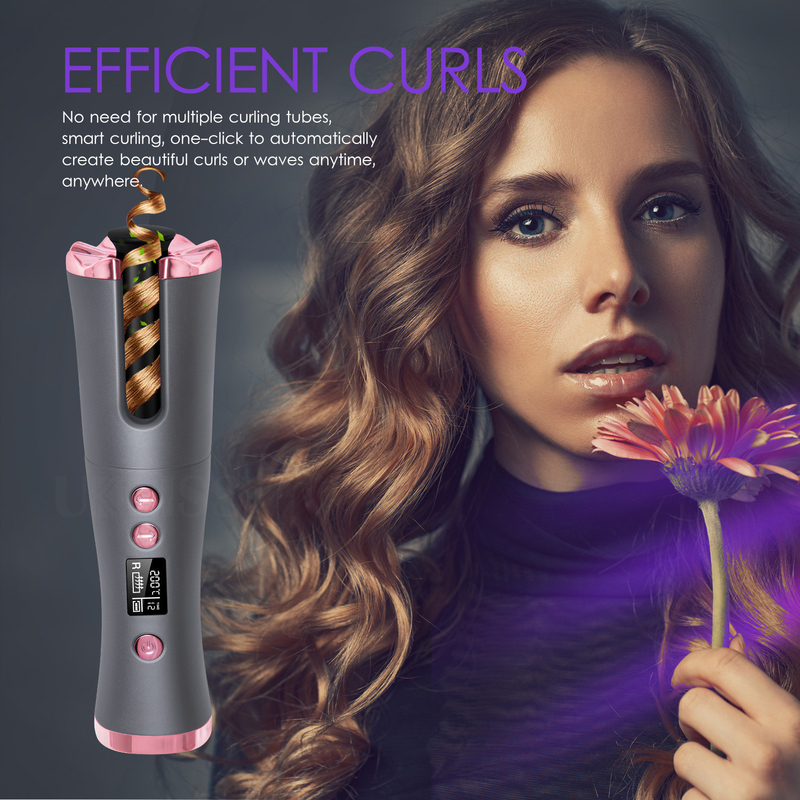 Mini-Portable Curling Iron USB-Ladegerät drahtloses Design geeignet für Reisen und Heimgebrauch