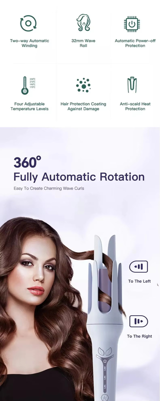 Salon-Grade Curling-Eisen 2-in-1-Haarkurbel und -Gelenker mit schneller Erwärmung
