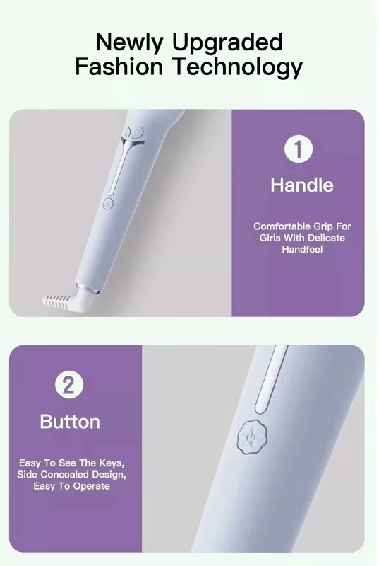 Salon-Grade Curling-Eisen 2-in-1-Haarkurbel und -Gelenker mit schneller Erwärmung