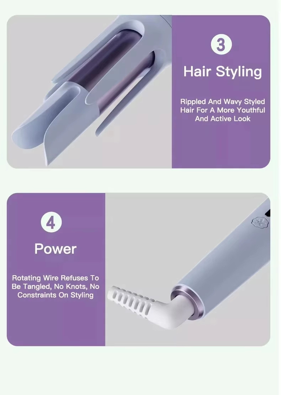 Salon-Grade Curling-Eisen 2-in-1-Haarkurbel und -Gelenker mit schneller Erwärmung