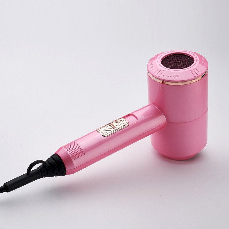 Pink Haartrockner mit 3 professionellen Anbaugruppen für starken Wind und sanfte Pflege geeignet für alle Haartypen