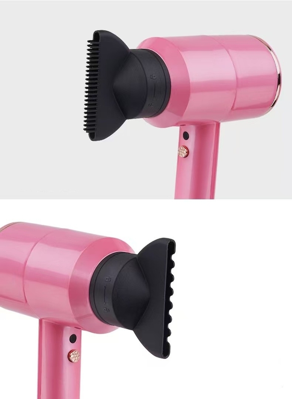Pink Haartrockner mit 3 professionellen Anbaugruppen für starken Wind und sanfte Pflege geeignet für alle Haartypen