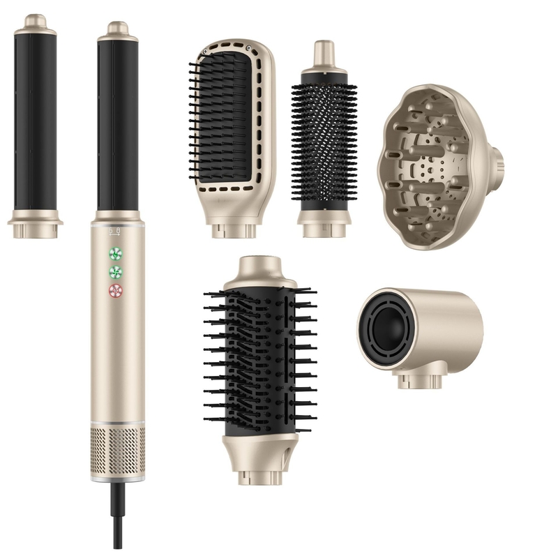 7 in 1 Hochgeschwindigkeits-Hot Air Styler 110 000 RPM Drehbares Haartrocknungsgerät