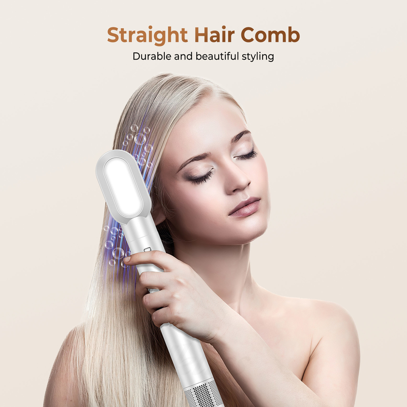 Schnelle Trocknung 8-in-1 professionelle Heißluft Haartrockner Bürste mit Auto-Wrap Curler und 2M Stromkabel 1500W Multi-Styler