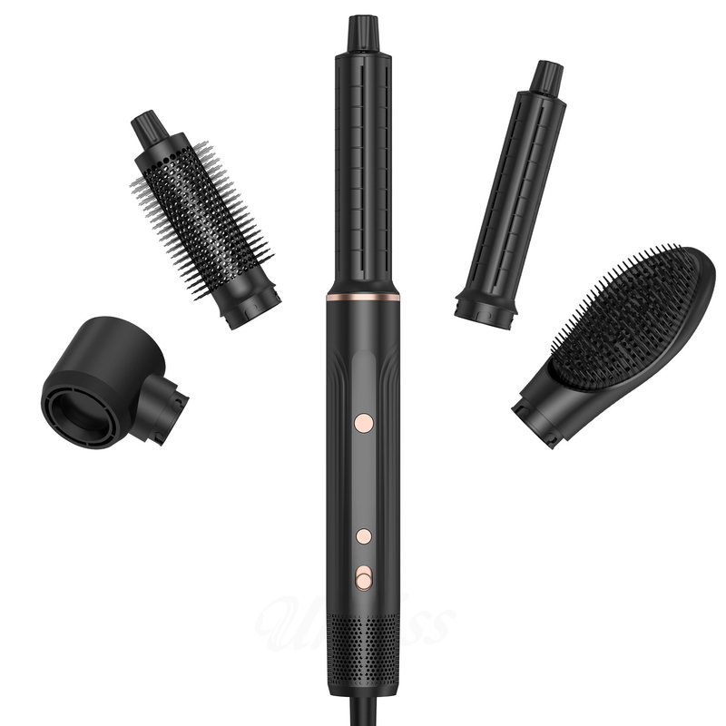 Professionelle Heißluft Styling Haartrockner Bürste 5 in 1 Geschwindigkeit Negative Ionen Schnelle Trocknung Kalt 4 Gänge Spannung 110V / 50HZ 240V / 60HZ