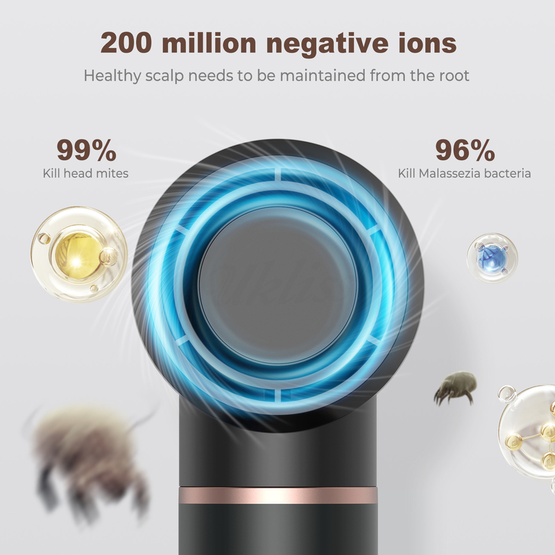 Professionelle Heißluft Styling Haartrockner Bürste 5 in 1 Geschwindigkeit Negative Ionen Schnelle Trocknung Kalt 4 Gänge Spannung 110V / 50HZ 240V / 60HZ