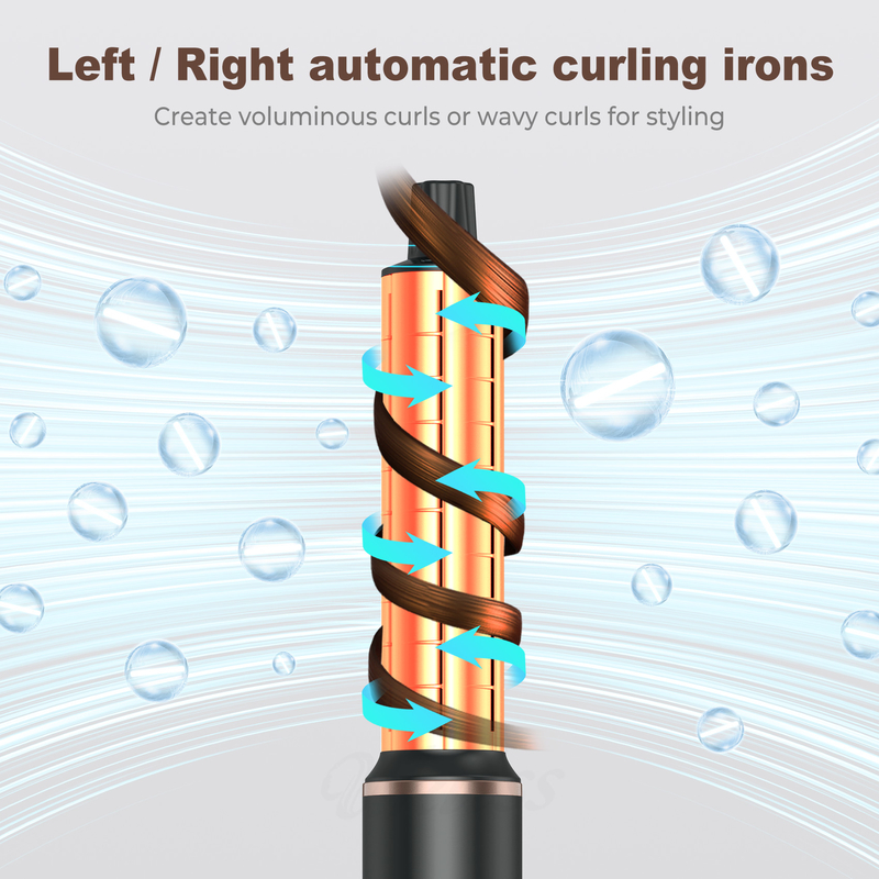 Professionelle Heißluft Styling Haartrockner Bürste 5 in 1 Geschwindigkeit Negative Ionen Schnelle Trocknung Kalt 4 Gänge Spannung 110V / 50HZ 240V / 60HZ