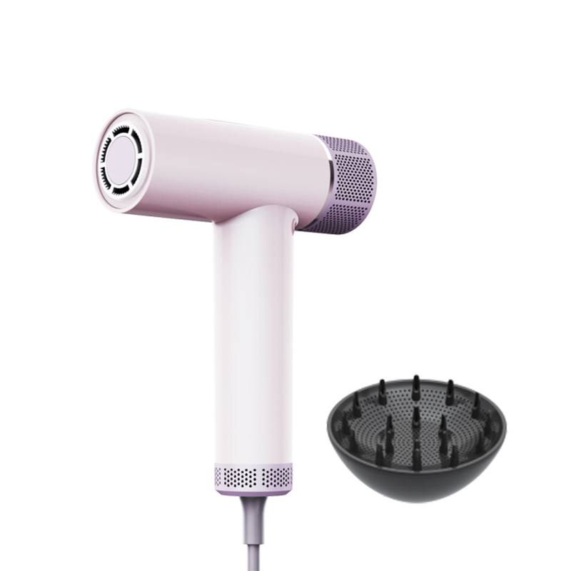 Doppelluftkanal Hochgeschwindigkeits-Ionen-Low Noise-Blow-Trockner mit Bürstenlosem Motor Magnetdiffusor für lockiges Haar