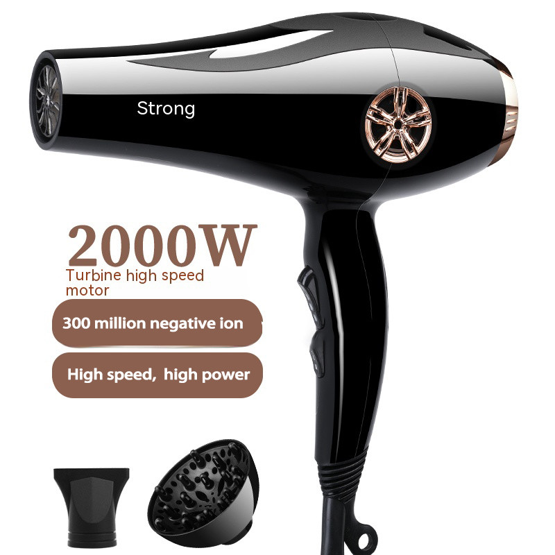 2000W Hochgeschwindigkeits-Professionelle Mehrfachanschlüsse Set Negativ-Ionen-Professionelle Haartrockner für Friseursalons mit blauem Licht