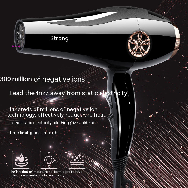 2000W Hochgeschwindigkeits-Professionelle Mehrfachanschlüsse Set Negativ-Ionen-Professionelle Haartrockner für Friseursalons mit blauem Licht