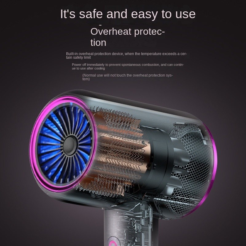 Hohe Leistung 2400W Negativ-Ionen-Haar-Blow-Trockner Salon-Blow-Trockner Heiß-Kalt-Wind Haartrockner Volumizer